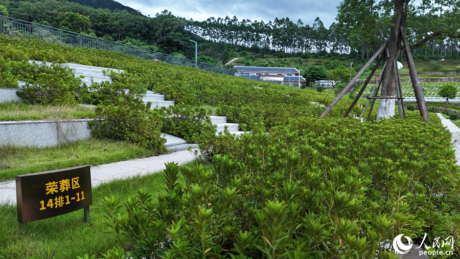 漳州市城市公益性公墓一角。人民网 李昌乾摄